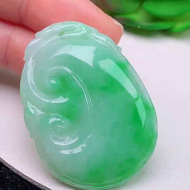 Burmese jade Ruyi Jade pendant natural jade A goods