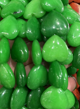 天然石水晶爱心DIY饰品