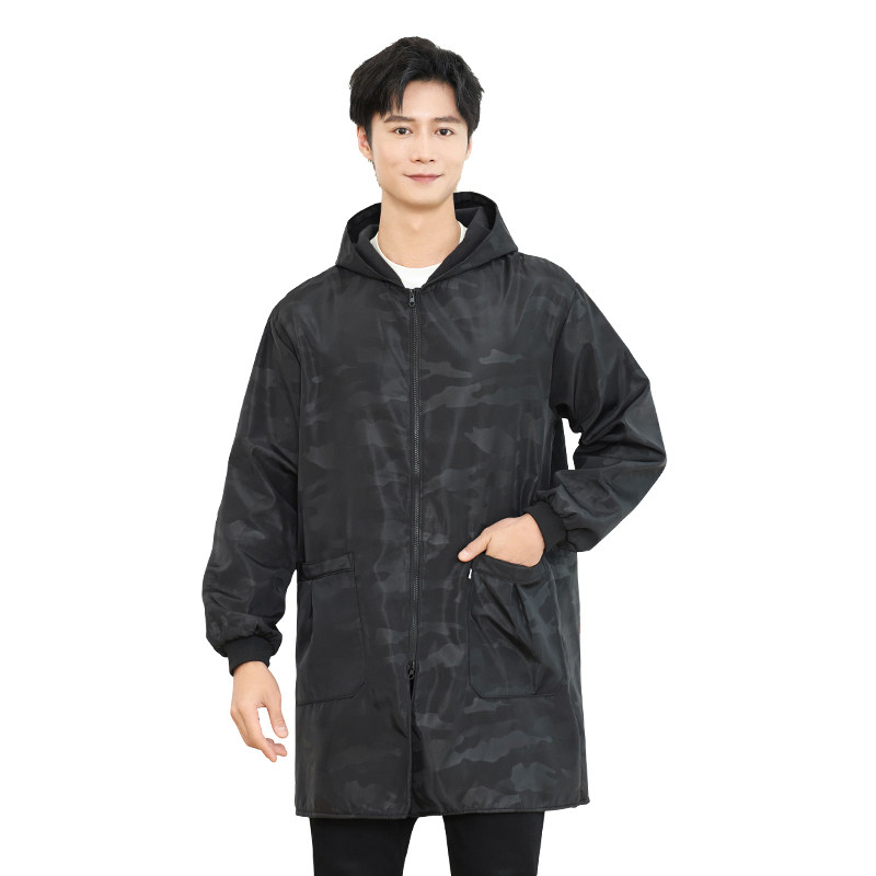 罩衣男加绒干活防尘防水防油围裙包衣护衣长袖外套冬季大码工作服,淘宝优惠券,粉丝福利购,淘宝优惠卷