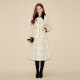 EIMISMOSOL Large Plaid Long Waist Coat Autumn and Winter New Model Slim Fit Version So Exquisite and Elegant