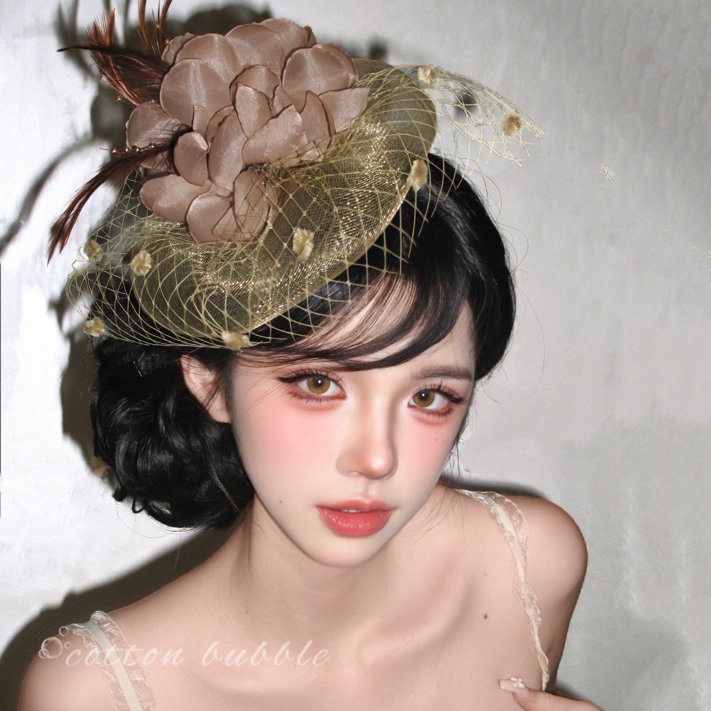 贵气奢华花朵网纱小礼帽生日头饰女名媛千金宴会礼服配饰头纱帽子,淘宝优惠券,粉丝福利购,淘宝优惠卷