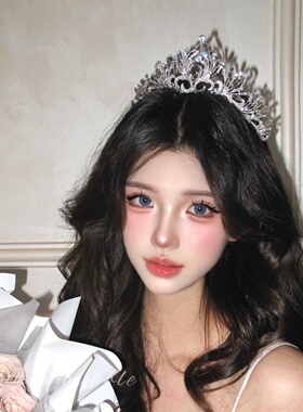 高贵小公主皇冠生日头饰女高级感