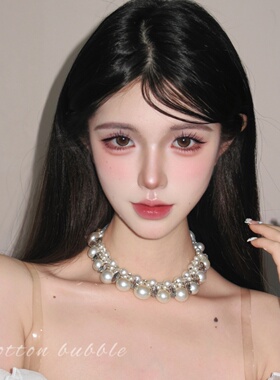 法式公主重工珍珠项链复古choker