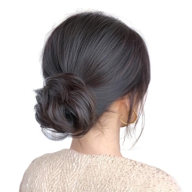 发髻丸子头假发发圈古风神器真发花苞头古装假发包垫发包盘发假发,淘宝优惠券,粉丝福利购,淘宝优惠卷