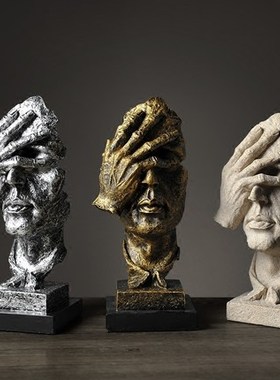 思想者沉思者思考艺术品工艺品家居装饰J品雕塑古铜色人物创意摆