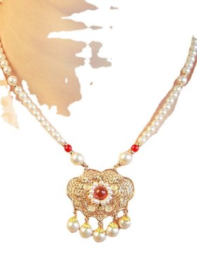 汉服配饰项链古风项圈旗袍民族风宋风日常如意锁复古软璎珞独立站