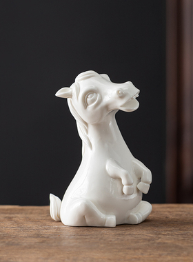 创意陶瓷马摆件家居客厅玄关
