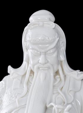 宁凯雯陶瓷关公像供奉摆件