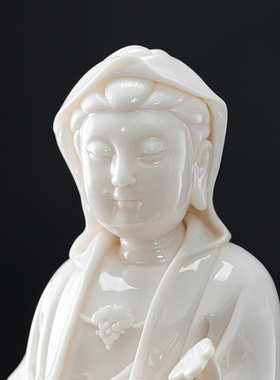 德化白瓷新中式观音佛像摆件