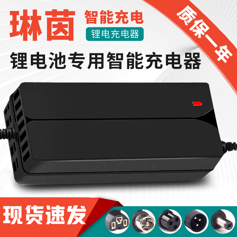 适用于爱玛电动瓶车锂电池充电器48V伏12Ah16ah14安时DZL48120430 - 图0