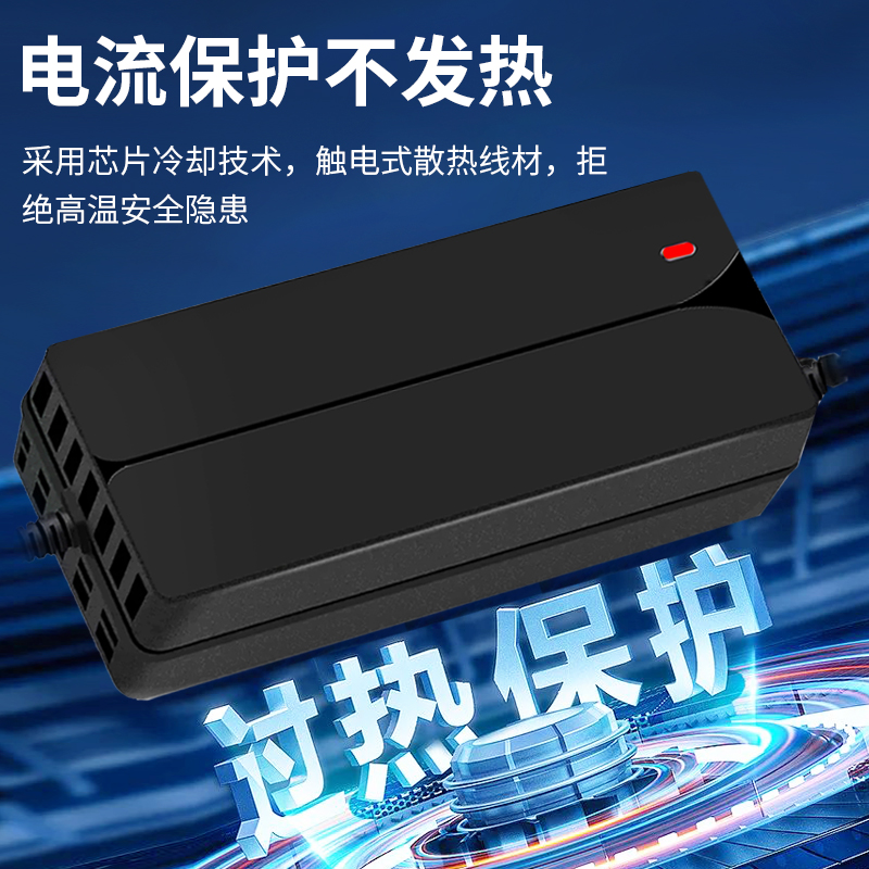 适用于爱玛电动瓶车锂电池充电器48V伏12Ah16ah14安时DZL48120430 - 图1