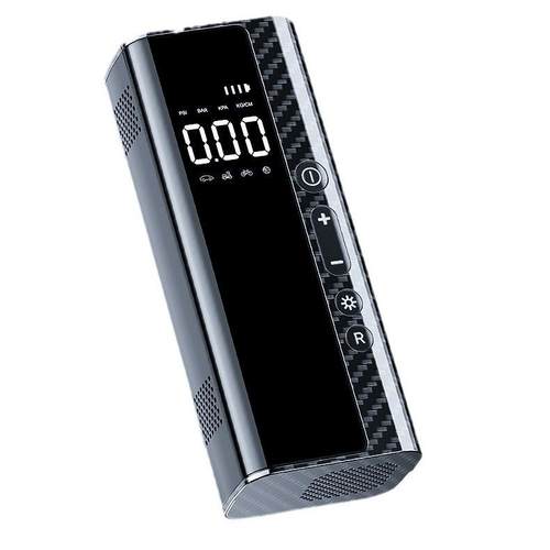 无线汽车手持智能家用小轿车电动便携轮胎碳纤纹打气泵车载充气泵 - 图3