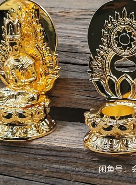 高度6CM大日如来 大日如来铜镀金可装藏