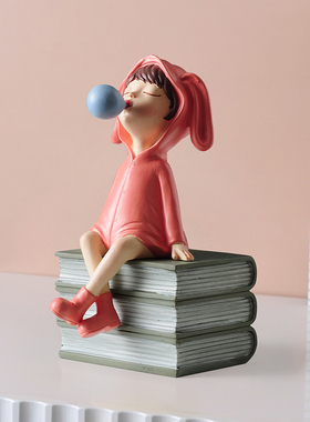 客厅书房高档创意儿童书架摆件现代家居办公室书架装饰品摆设简约