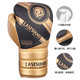 Adult boxing gloves with multi-layer composite liner for wrist reinforcement
