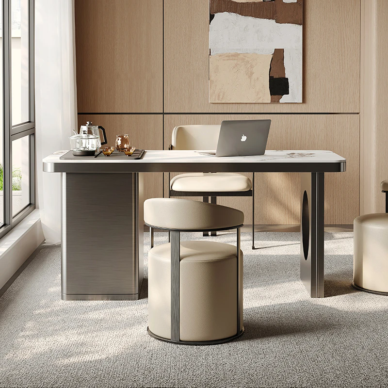 轻奢茶桌椅组合现代简约办公室茶台烧水壶一体家用阳台岩板小茶桌,淘宝优惠券,粉丝福利购,淘宝优惠卷