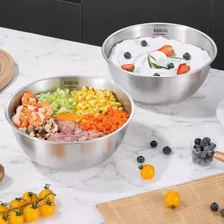 316食品级不锈钢沙拉盆洗菜和面家用厨房打蛋凉拌料理盆304直边盆,淘宝优惠券,粉丝福利购,淘宝优惠卷