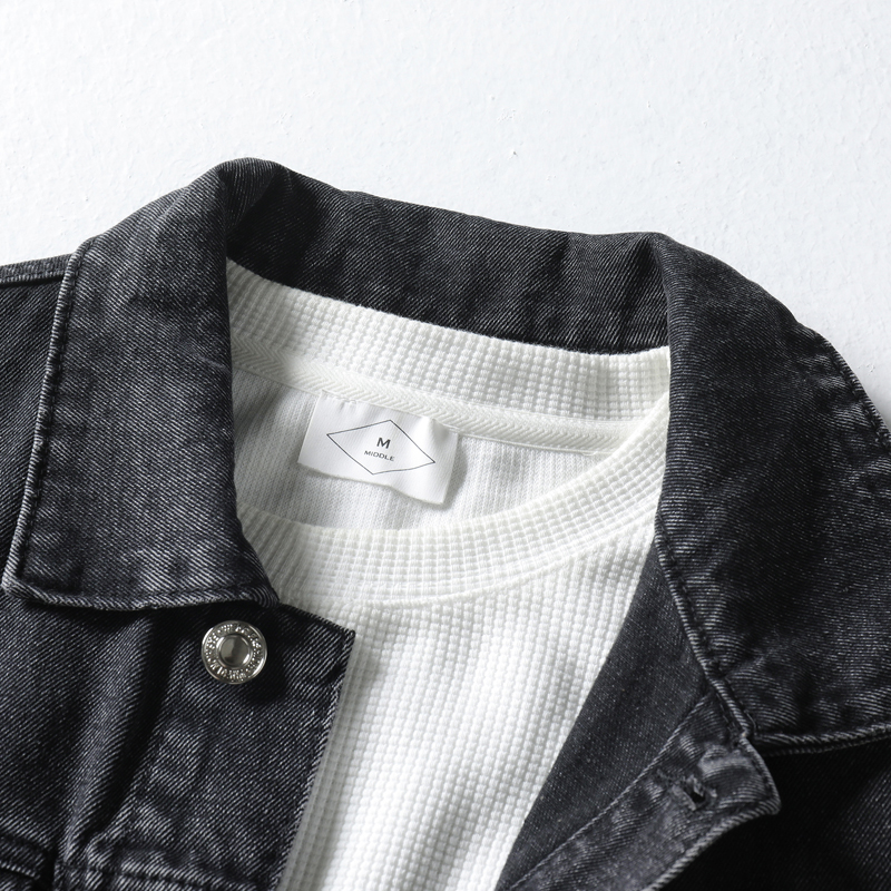 春秋季新款男士牛仔外套复古帅气韩版夹克男装休闲百搭款潮流衣服 - 图1