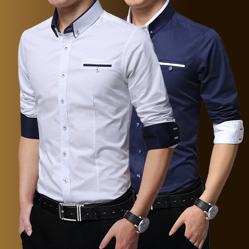 粉色衬衫衣男长袖加绒加厚保暖基础款拼接内胆修身商务讨忖衬衣土,淘宝优惠券,粉丝福利购,淘宝优惠卷