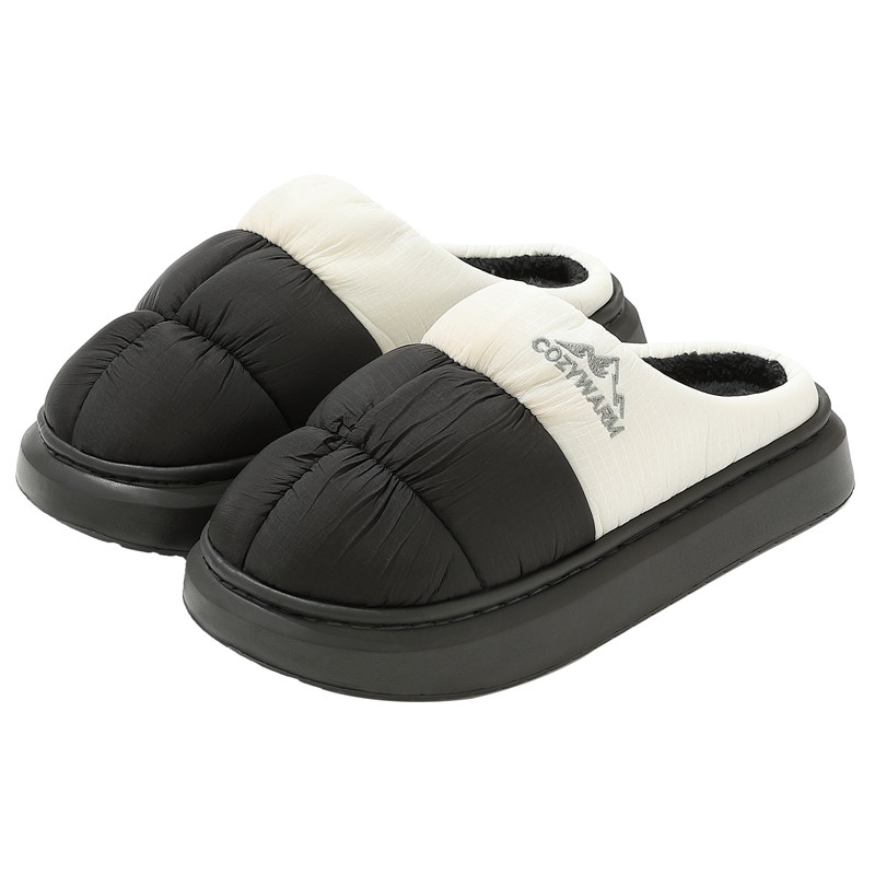 红豆防水棉拖鞋男士冬季室内家居2025新款加绒保暖可外穿防滑棉鞋,淘宝优惠券,粉丝福利购,淘宝优惠卷