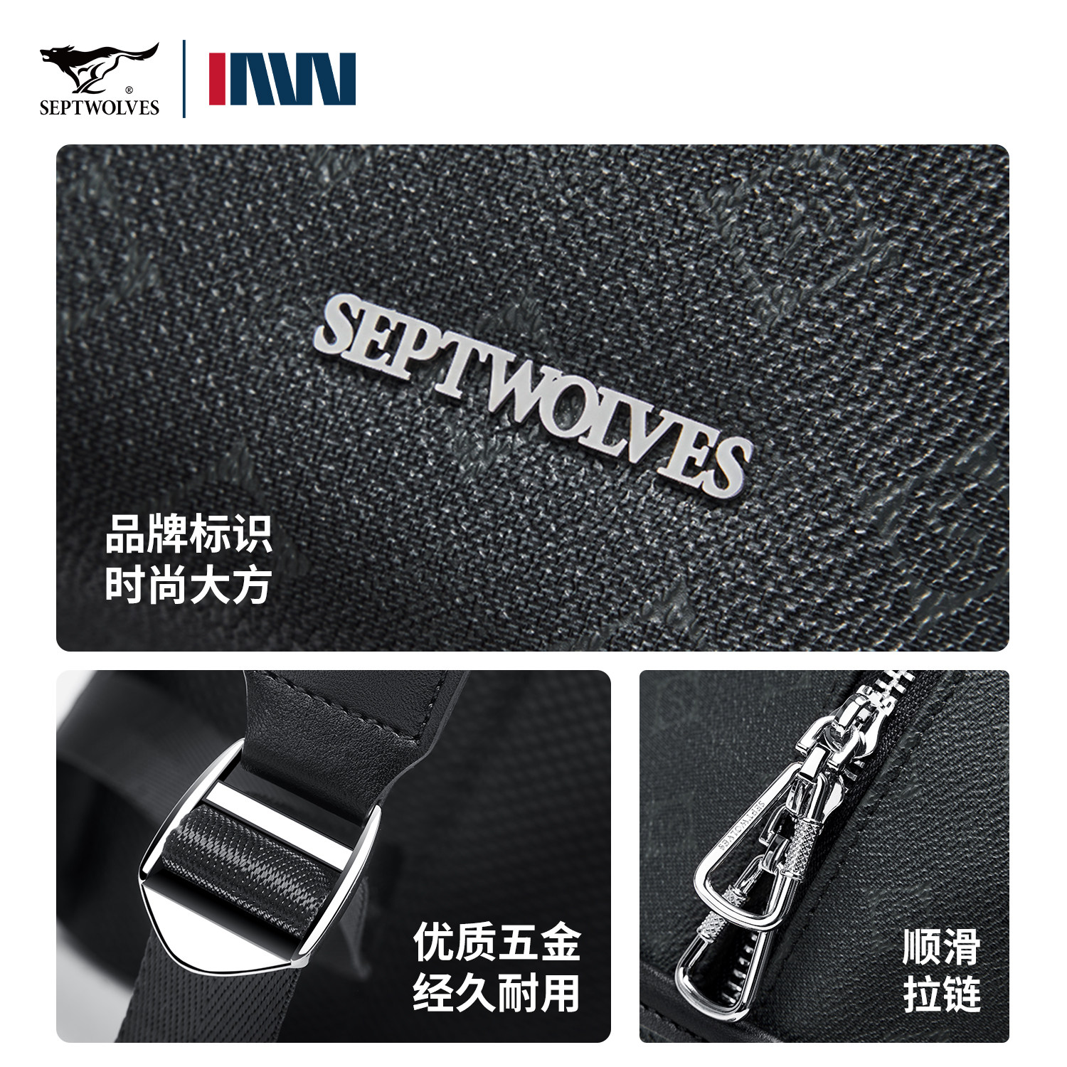 七匹狼双肩包男士新款商务通勤电脑包初高中学生书包复古老花背包,淘宝优惠券,粉丝福利购,淘宝优惠卷