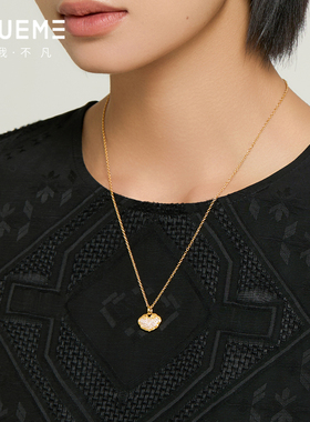 真我不凡S925纯银祥云平安锁项链