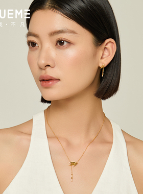 真我不凡S925银竹节流苏项链