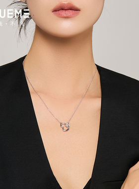 真我不凡银葫芦锁骨链女2025新款