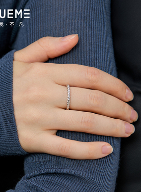 真我不凡S925纯银麻花戒指