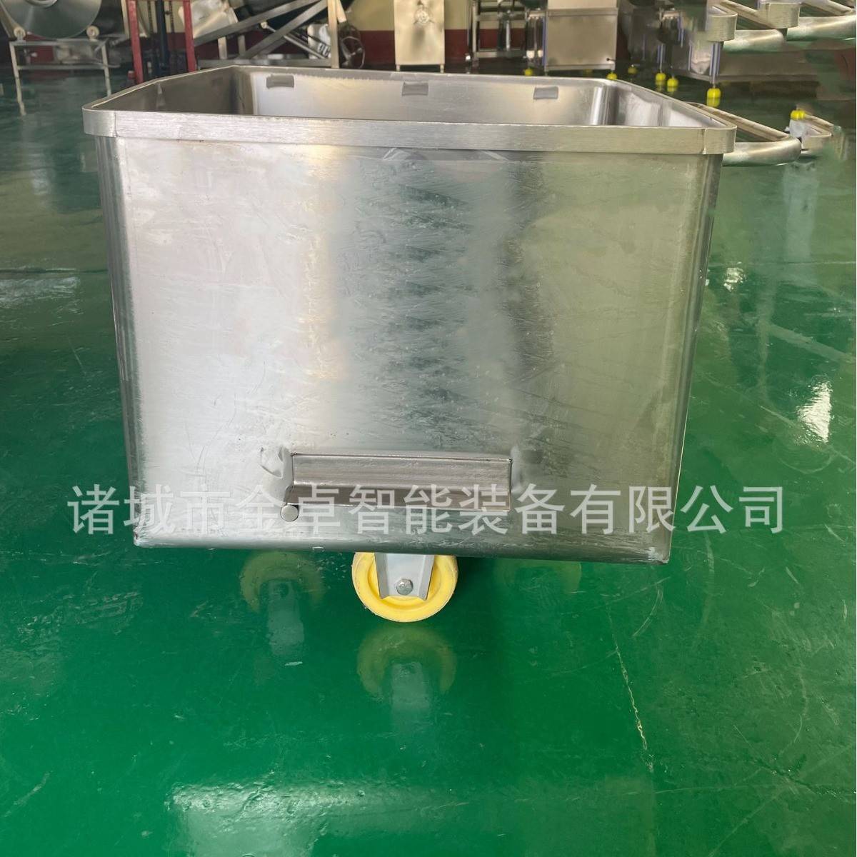 不锈钢肉料车料斗车200升带挂耳提升机周转车料筒车 - 图1