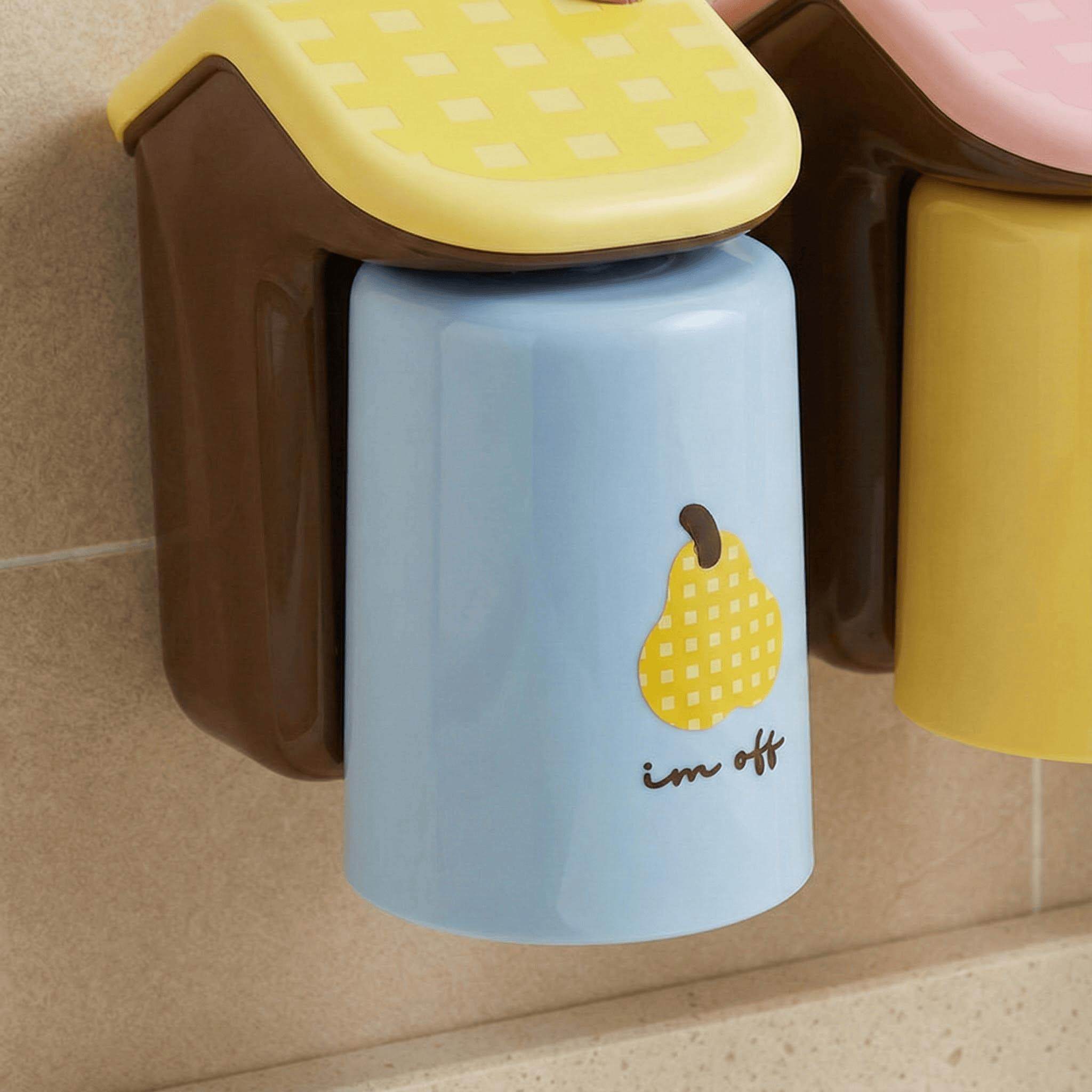 磁吸牙刷架壁挂免打孔漱口杯墙上置物架储物沥水牙具座塑料牙刷杯,淘宝优惠券,粉丝福利购,淘宝优惠卷