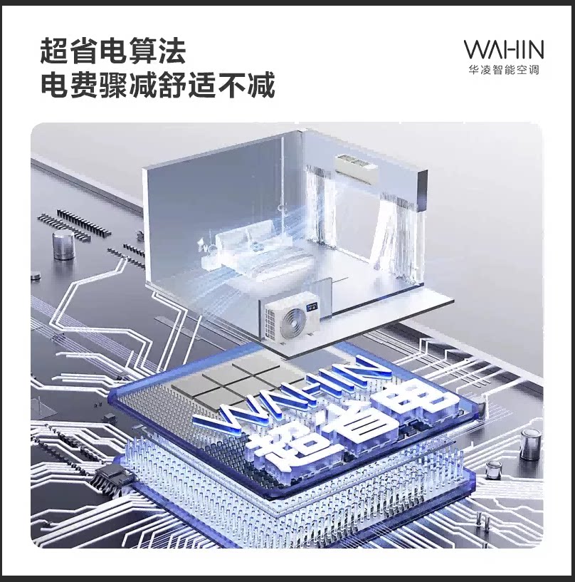 华凌空调超省电1.5匹35HA1Ⅲ-P新一级变频挂机家用卧室智能壁挂式