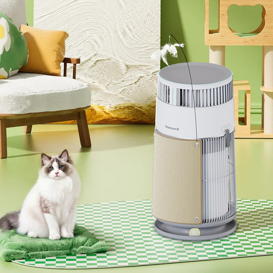 Der Katzenluftreiniger von Honeywell saugt Haare kraftvoll ab
