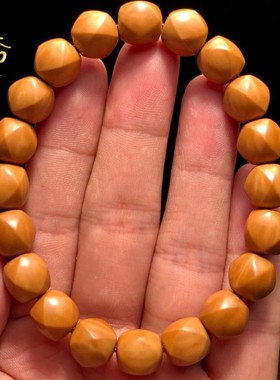 极速唐八棱猴头手串雕刻核v雕手链野生文玩小核桃非桃核橄榄核光