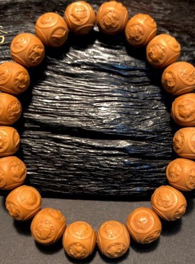 极速猴头小核f桃雕刻四象神兽手串玄武八卦手链核雕龙单籽文玩非