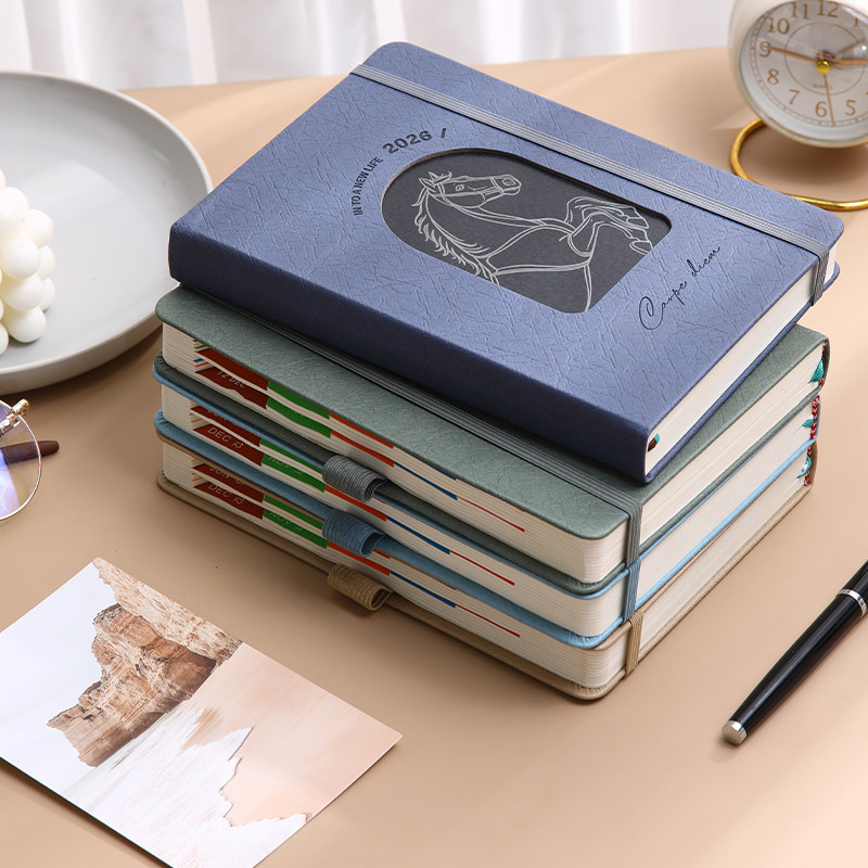 2026日程本一日一页计划本效率手册365日时间管理自律打卡笔记本子旅行便携多功能手账本跨境定制学生记事本,淘宝优惠券,粉丝福利购,淘宝优惠卷