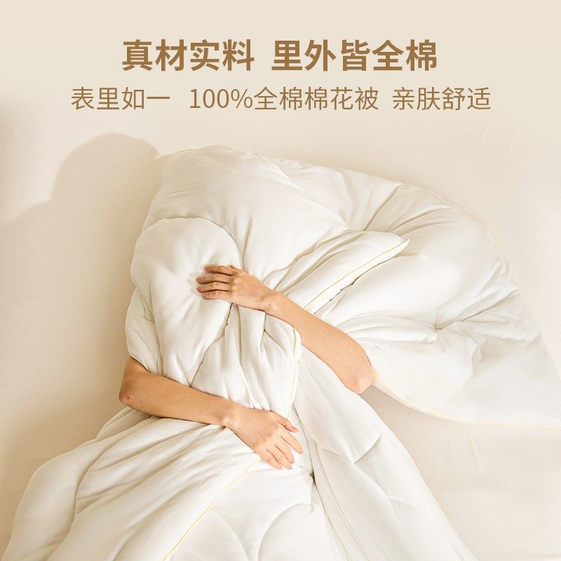 被子棉被被芯四季通用棉花被春秋被棉絮被褥纯棉200*230cm双人被,淘宝优惠券,粉丝福利购,淘宝优惠卷