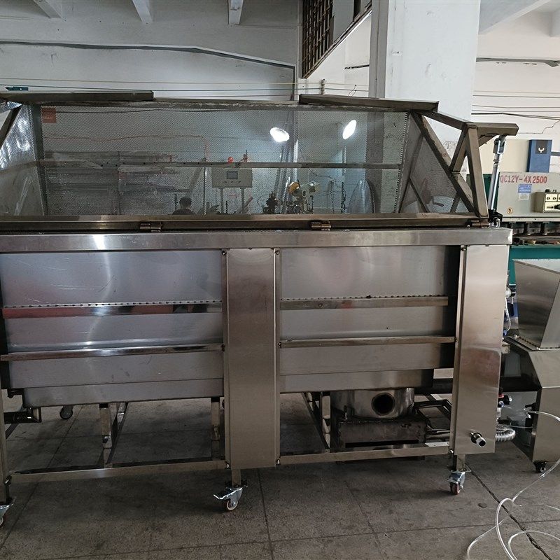 生物质颗粒油炸锅颗粒款自动出料油炸炉食品厂颗粒方形商用油炸机,淘宝优惠券,粉丝福利购,淘宝优惠卷