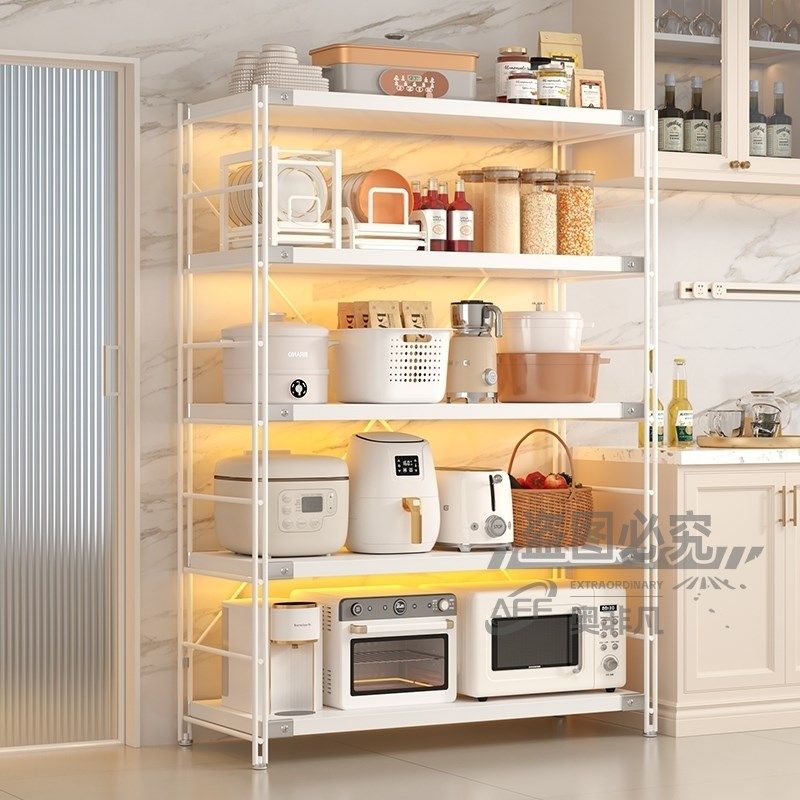 厨房置物架落地多层微波炉收纳层架子家用烤箱锅架多功W能置物架,淘宝优惠券,粉丝福利购,淘宝优惠卷