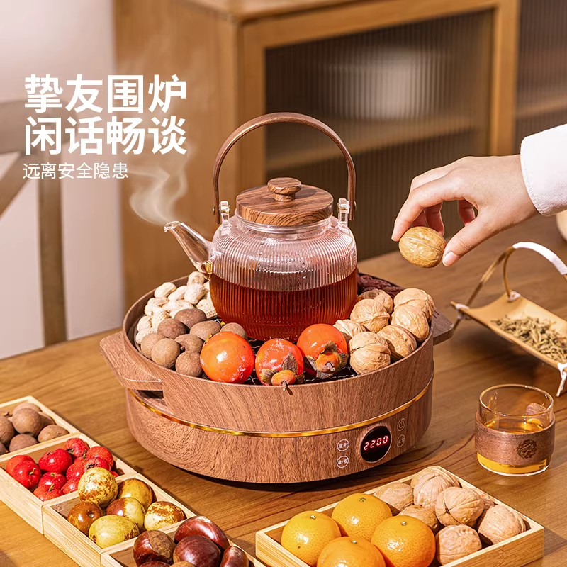 围炉煮茶茶炉电陶炉家用煮茶器玻璃泡茶壶户外多功能电茶炉养生壶,淘宝优惠券,粉丝福利购,淘宝优惠卷
