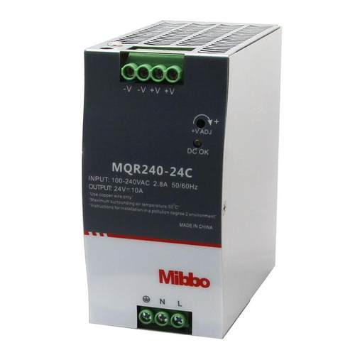 Mibbo米博MQR 240W12V24V48V工控PLC导轨式开关电源 替NDR系列 - 图2