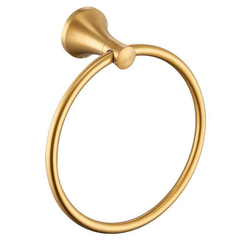 跨境浴室酒店装修家用椭圆毛巾架简约哑黑拉丝金304不锈钢毛巾环,淘宝优惠券,粉丝福利购,淘宝优惠卷