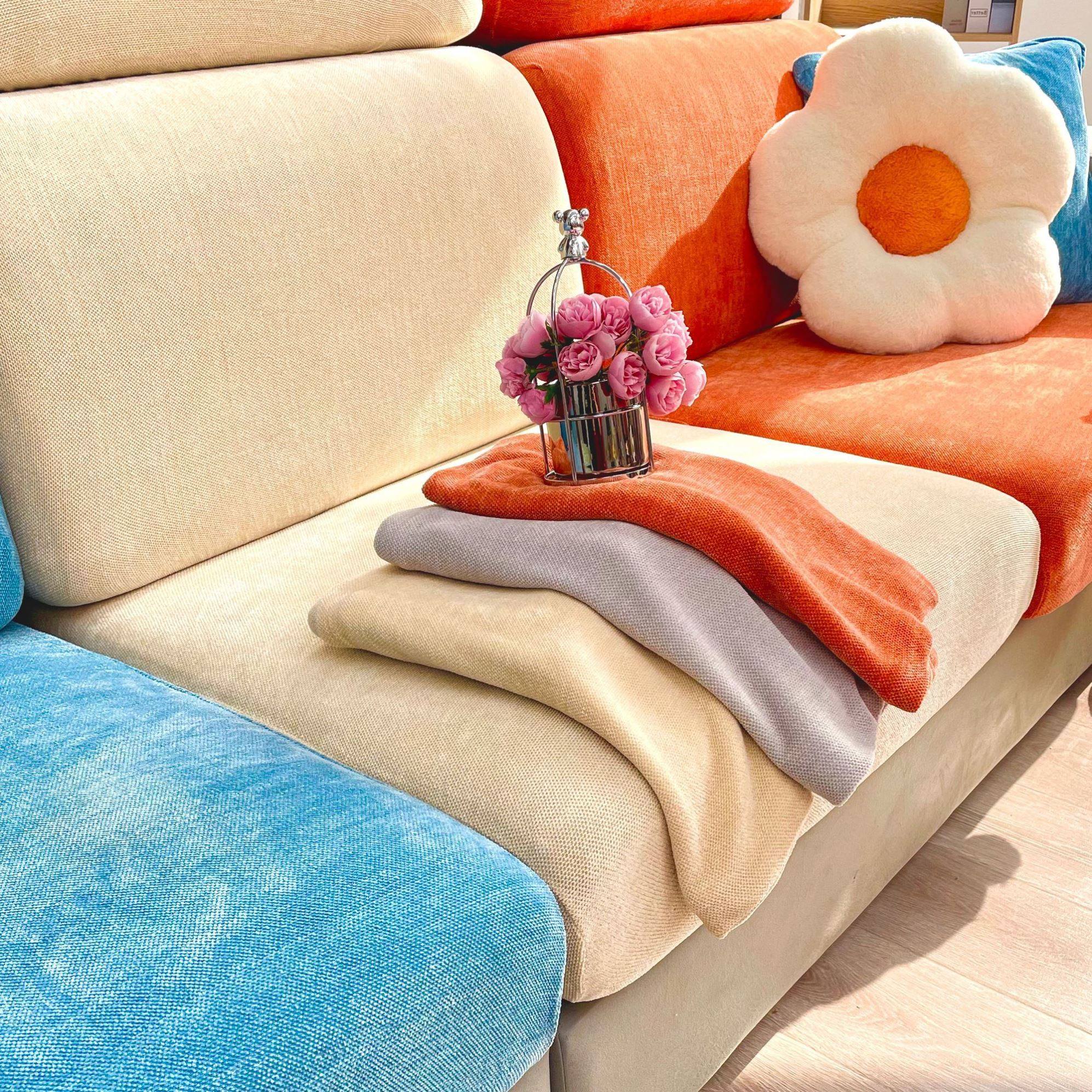 雪尼尔印花沙发套全包万能罩2026新款四季通用型加厚防猫抓沙发笠,淘宝优惠券,粉丝福利购,淘宝优惠卷