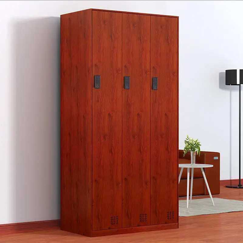 定制钢制花梨木纹电子密码锁金属换更衣储物柜铁皮员工柜寄存包柜,淘宝优惠券,粉丝福利购,淘宝优惠卷