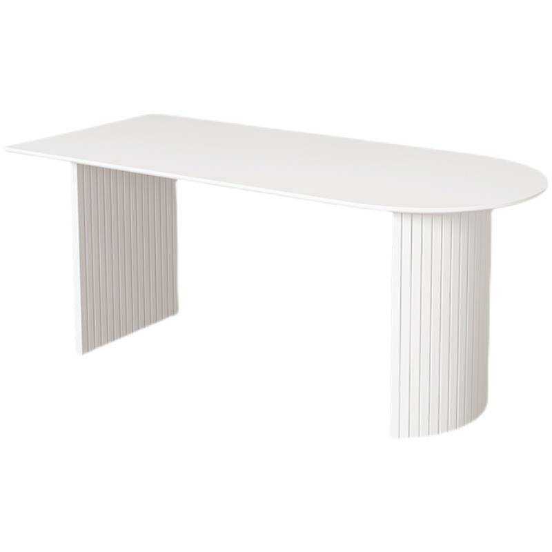 北欧岩板餐桌小户型饭桌 靠墙白色用餐桌椅组合 轻奢岛台长方形,淘宝优惠券,粉丝福利购,淘宝优惠卷