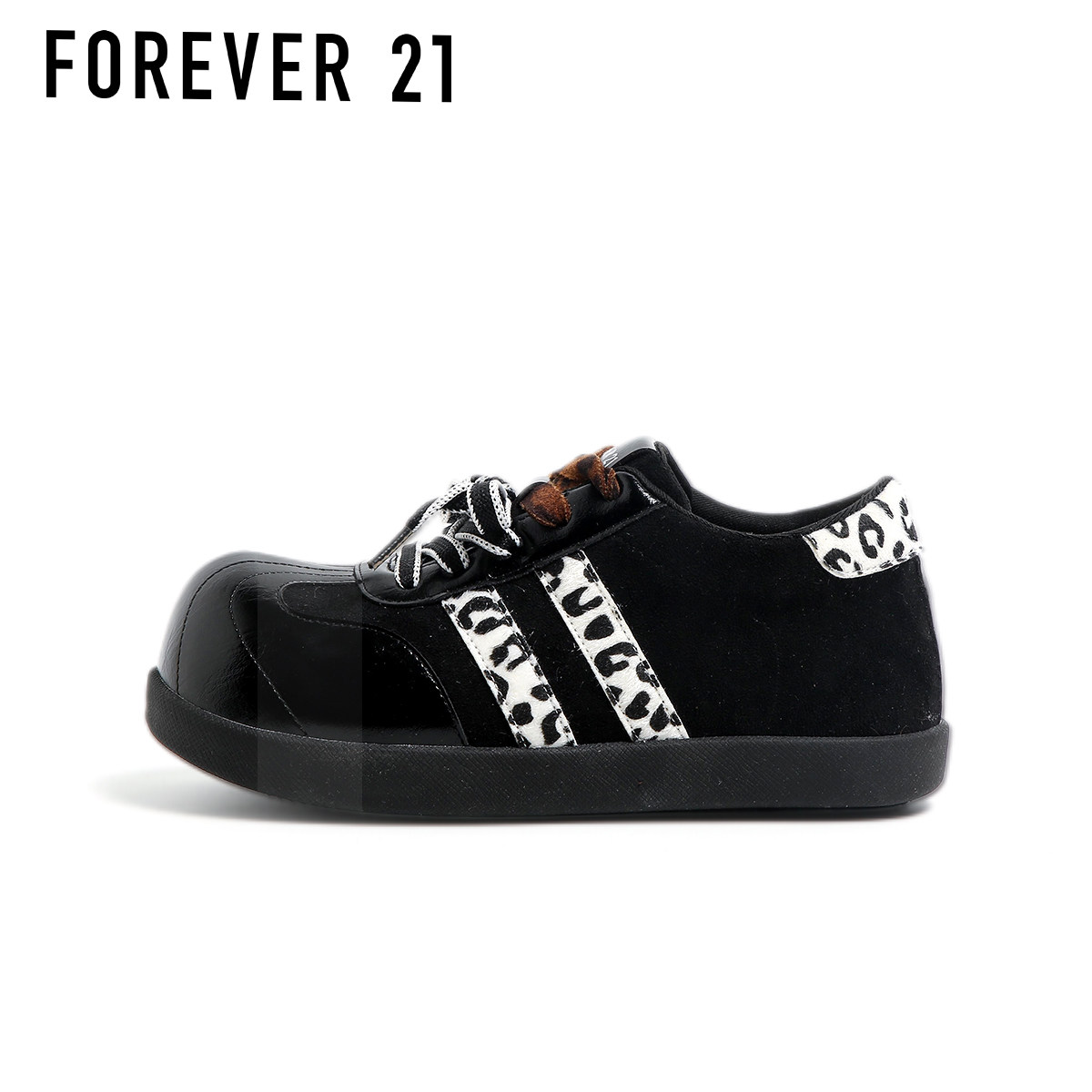 F21大头豹纹加绒德训鞋女2025新款秋冬内增高巨好看百搭泡芙板鞋,淘宝优惠券,粉丝福利购,淘宝优惠卷