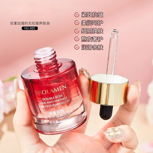 双重玫瑰时光养肤油面部精华液提亮改善暗沉肤色 - 图2