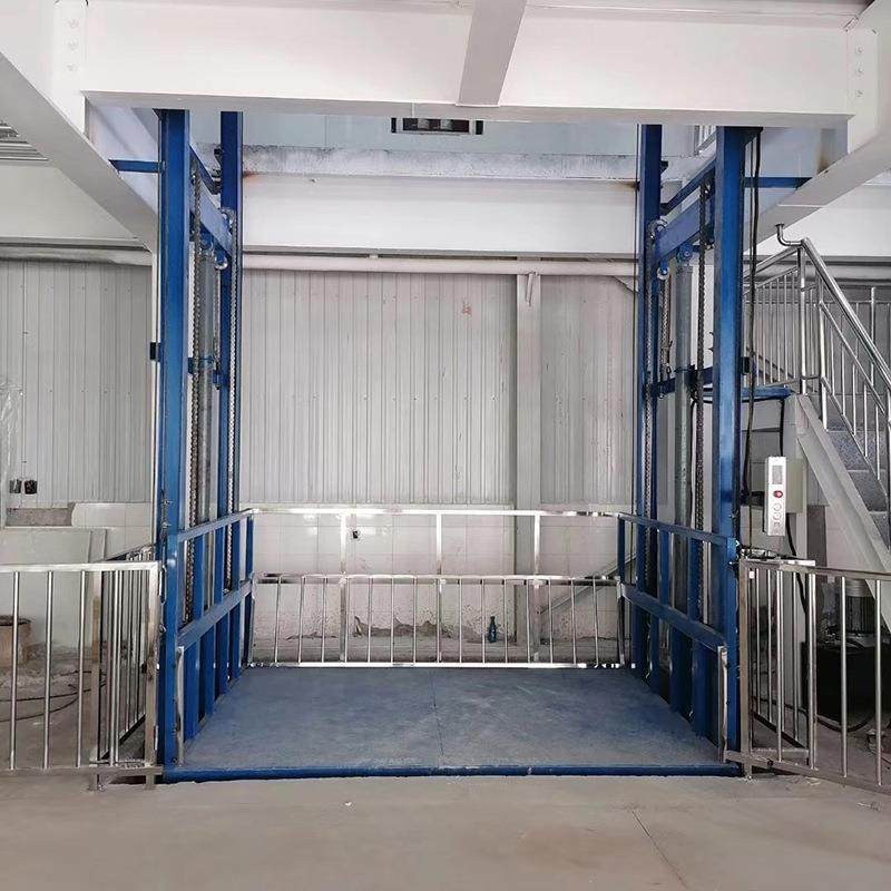 导轨式货梯车间大吨位上下货平台简易液压升降机电动货梯升降机,淘宝优惠券,粉丝福利购,淘宝优惠卷