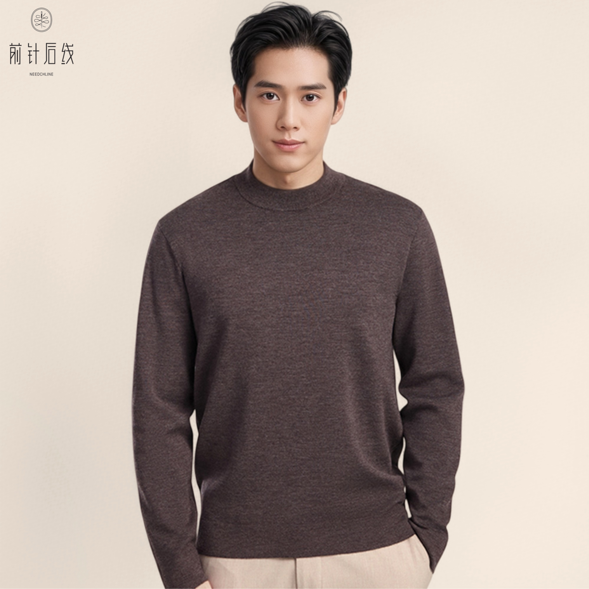 【可机洗】100%纯羊绒男士半高领秋冬厚款高品质羊绒衫男内搭保暖,淘宝优惠券,粉丝福利购,淘宝优惠卷