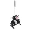 Barbell plate hanger with large and small holes for storage